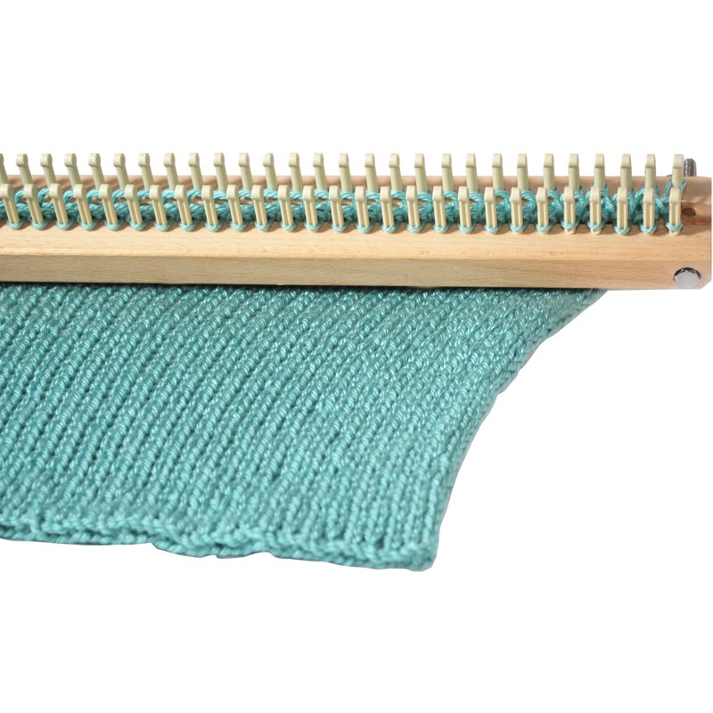 28-Inch Wooden Knitting Loom Board with 168 Pegs, Adjustable for Sweaters & Afghans