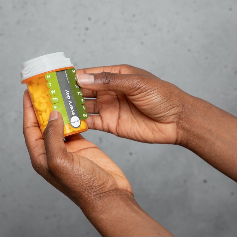 Daily Medication & Vitamin Tracking Labels - Pill Organizer - 4 Pack