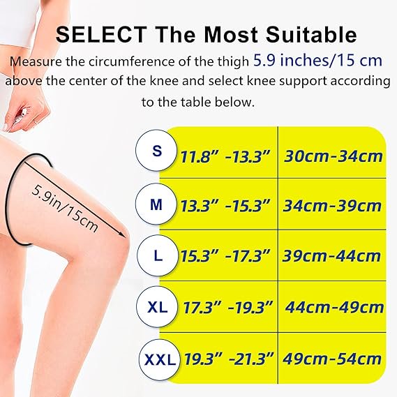 Full Leg Compression Sleeves for Men & Women - Knee Support for Running, Basketball, Cycling