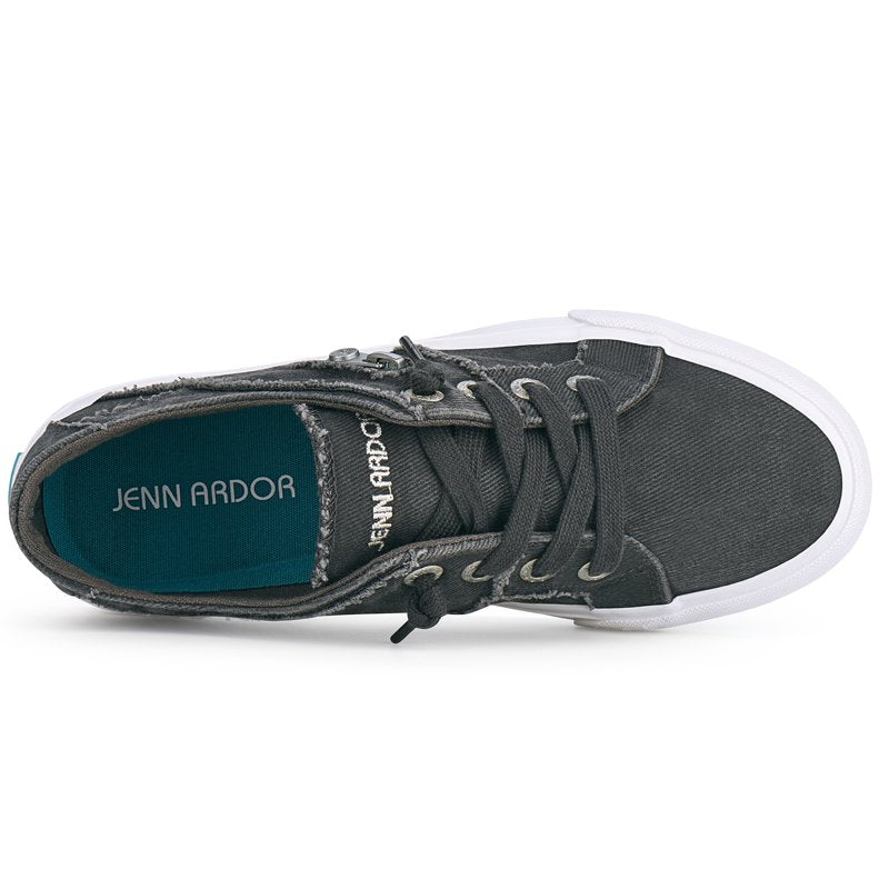 Women's Canvas Slip-On Sneakers - Trendy Casual Low Top Shoes