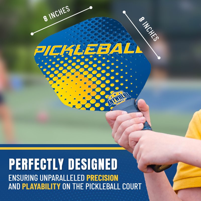 Youth Pickleball Set with 8' Net | 4 Paddles, 2 Balls & Carry Bag