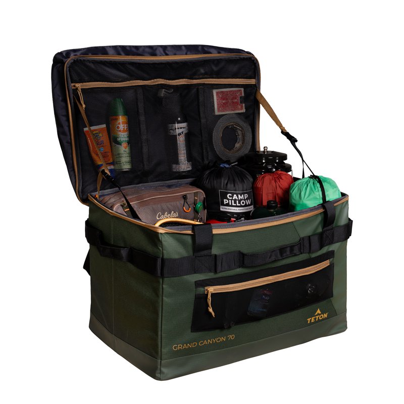 Outdoor Large Capacity Tote Bag for Camping and Travel - Green & Black Variants