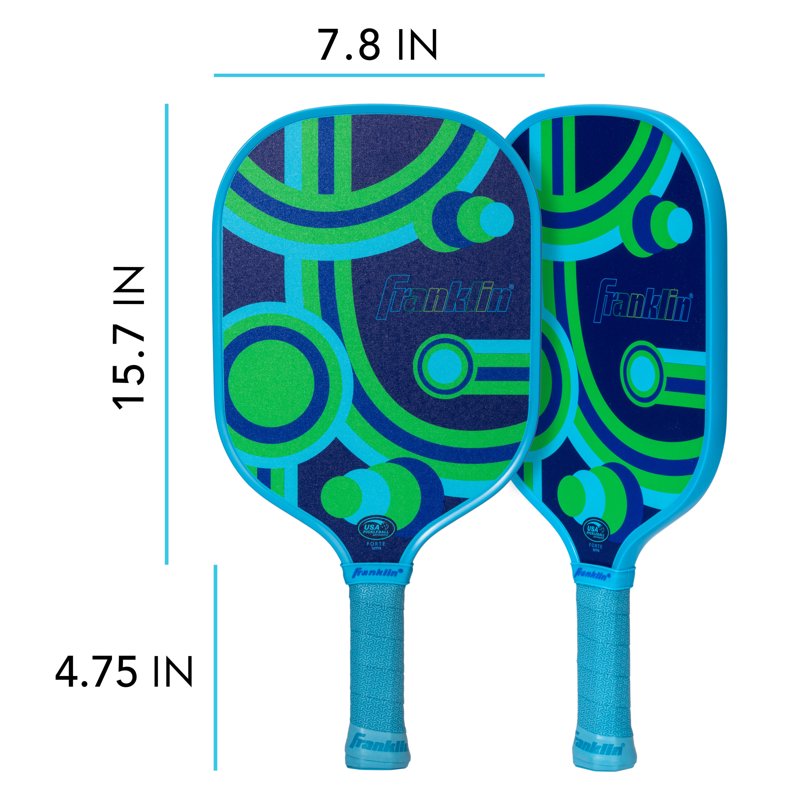 Junior Pickleball Paddle - 10mm Polypropylene Core, Textured Surface