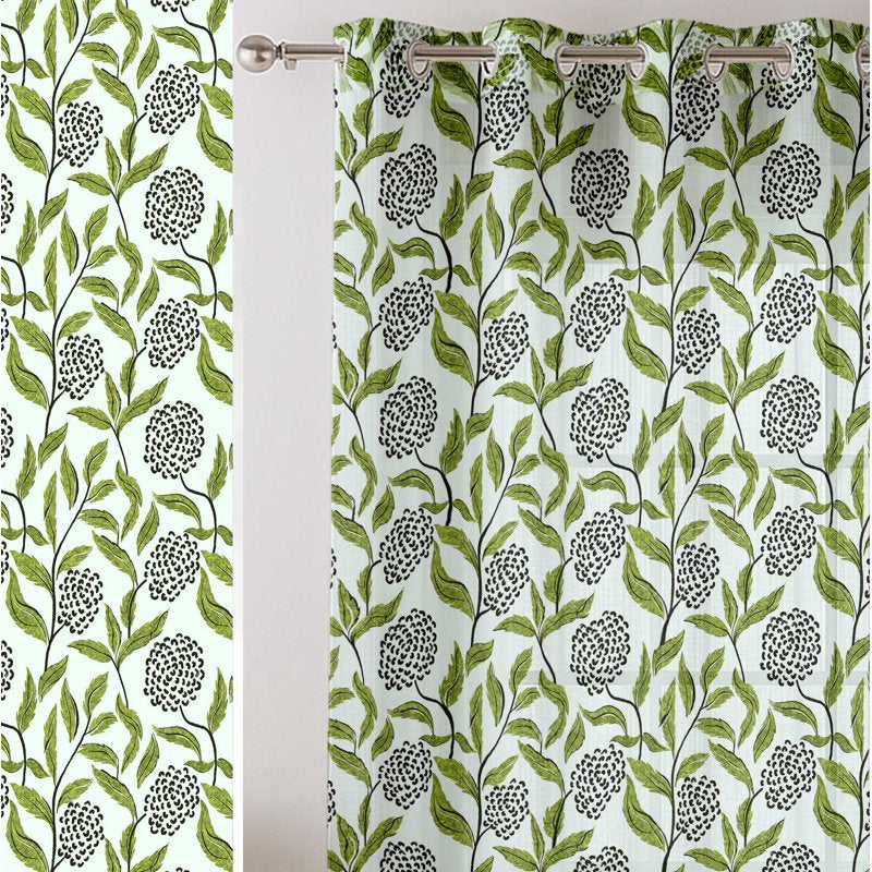 Sheer Georgette Window Curtains Set of 2 Light Filtering Panel Grommet Top