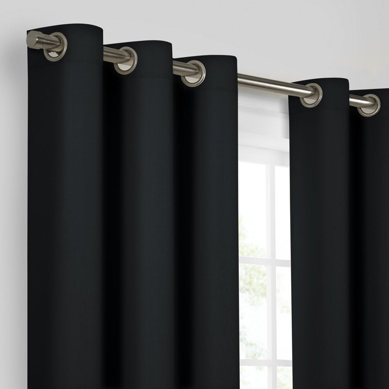 Blackout Window Curtain Panel - Grommet Top, Thermal Insulated, 84 Inch Length