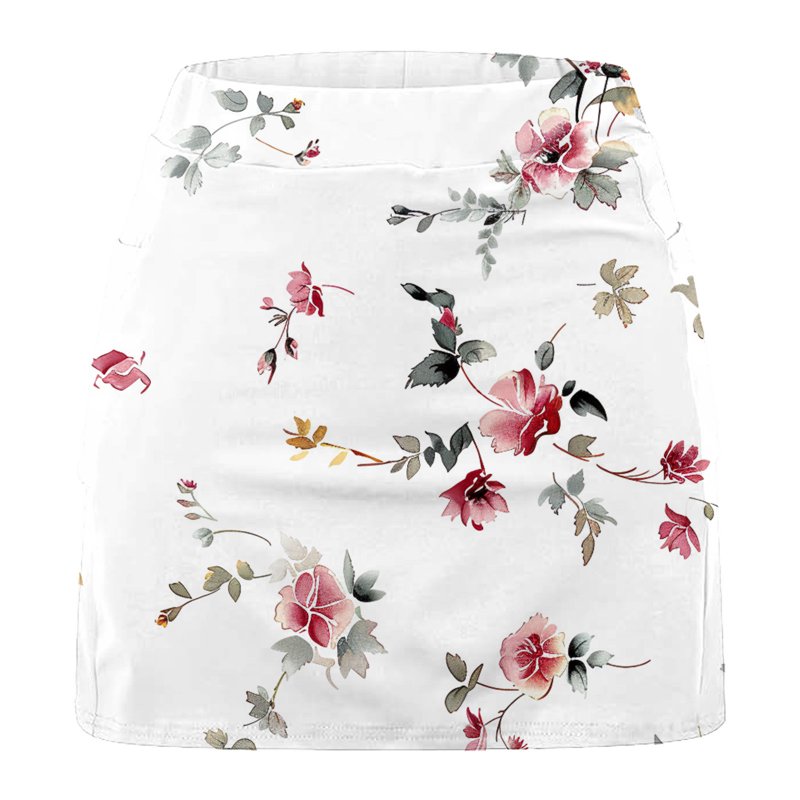 High Waisted Athletic Skorts for Women with Shorts and Tummy Control