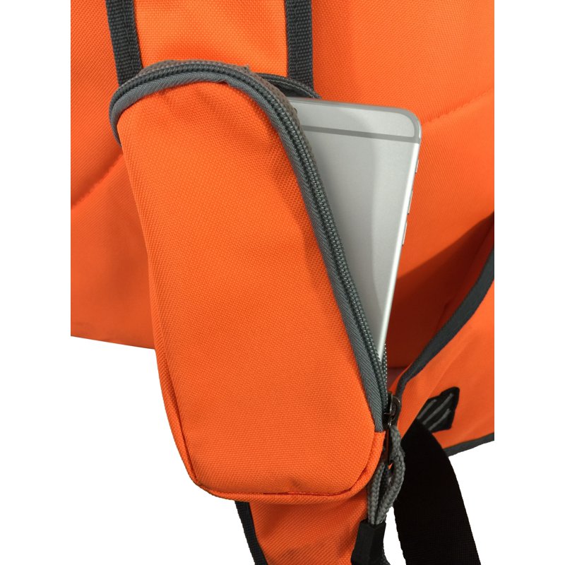 Unisex Reflective Sling Backpack Bright Orange Safety Daypack Travel Bag