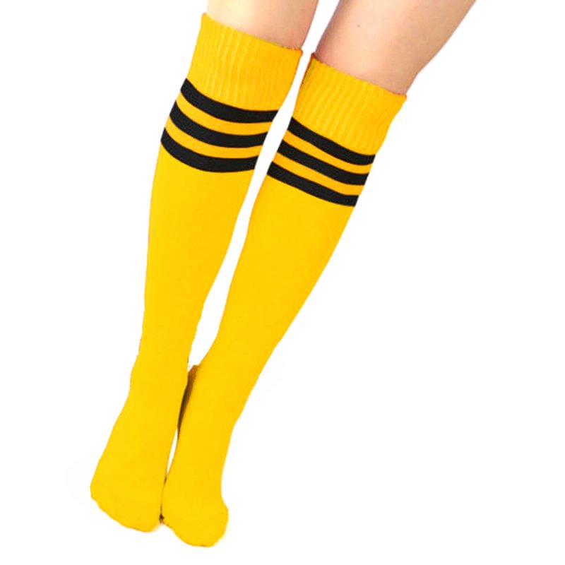 Rainbow 4 Pack Kids Soccer Socks - Cotton Team Socks for Boys & Girls (8-11 Years)