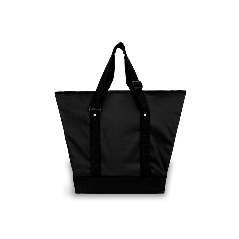 Unisex Deluxe Shopping Tote Bag with Water Bottle Holder and Multiple Pockets