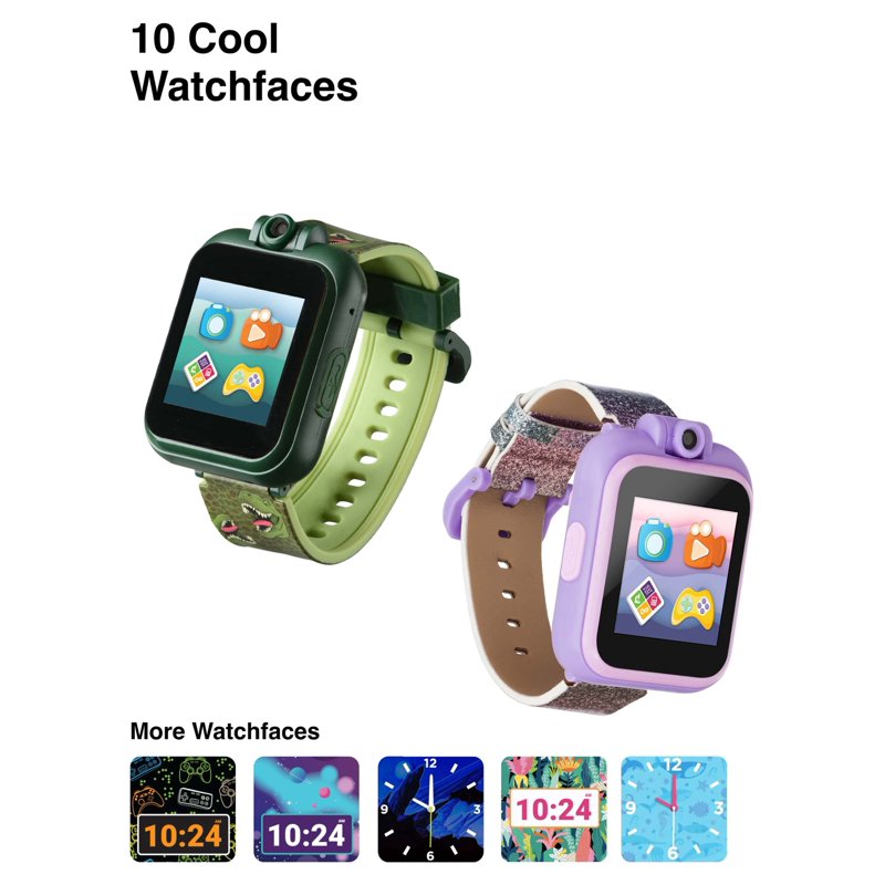 Kids Headphones and Smartwatch Set - Green Rex Roarsome Print