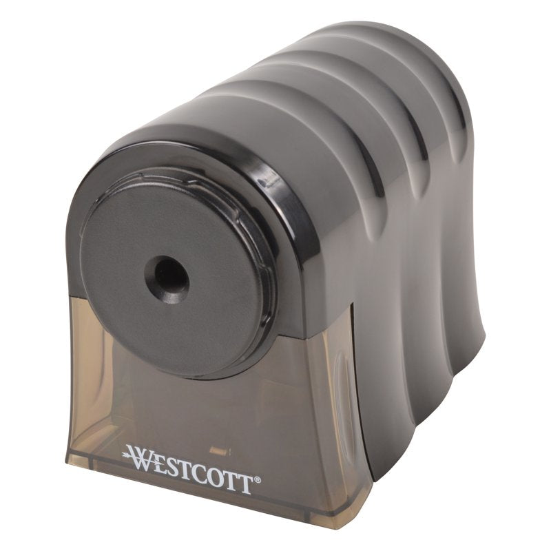 Electric Pencil Sharpener - Single Hole, Gray, Classroom & Office Use