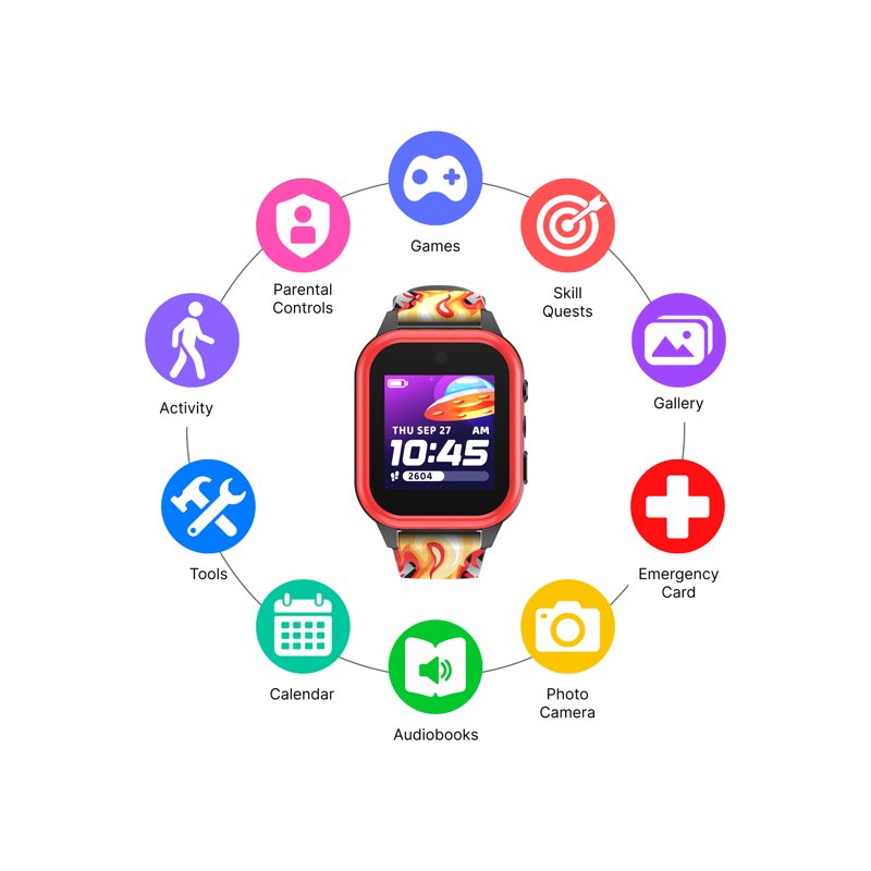 Kids Smartwatch with Camera, Audiobooks & Games, Waterproof Durable Wearable