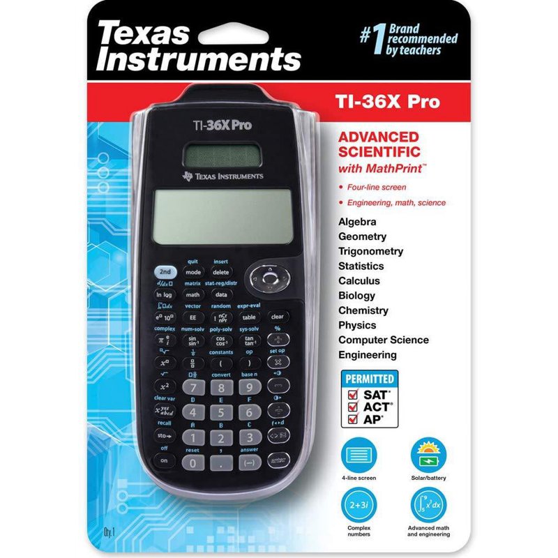 Scientific Calculator with MultiView MathPrint & Protective Cover - TI-36X Pro
