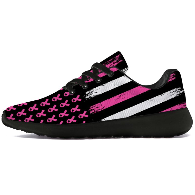 Women's Tennis Shoes Breast Cancer Awareness Sneakers - Lightweight & Breathable
