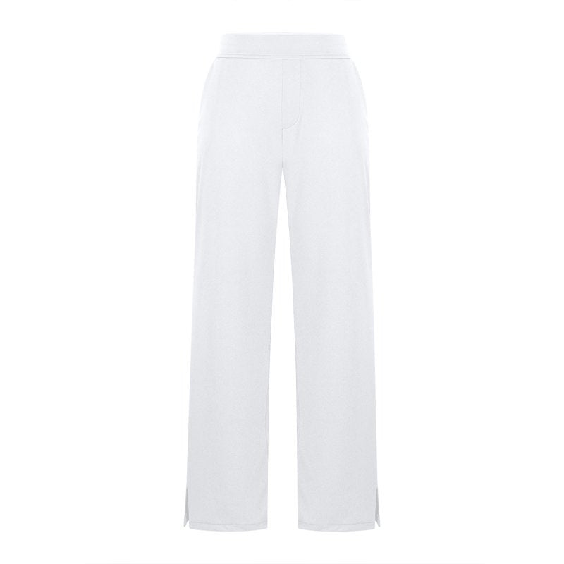 Women's Wide-Leg Athletic Pants with Pockets and Elastic Waist for Workout and Casual Wear