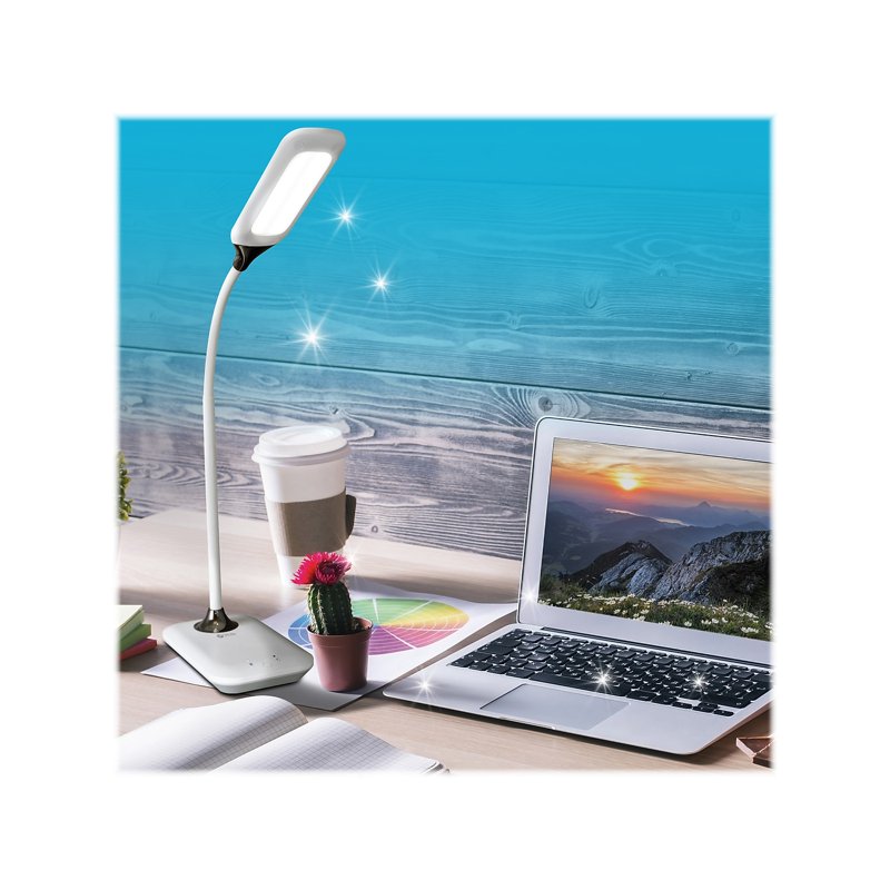 OttLite Enhance LED Desk Lamp with Sanitizing and USB Charging