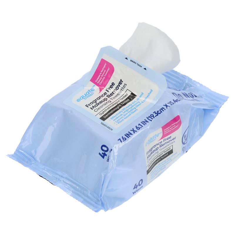 Fragrance-Free Makeup Remover Cleansing Towelettes - 40 Count, 6 Pack