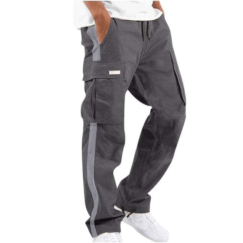 Men's Cargo Pants Outdoor Workwear Athletic Hiking Trousers with Pockets