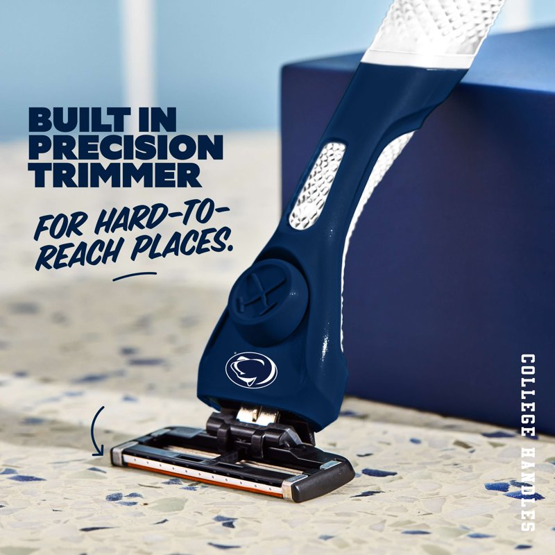 College Dorm Razor Set with 6 Blade Razors & Diamond Grip Handle