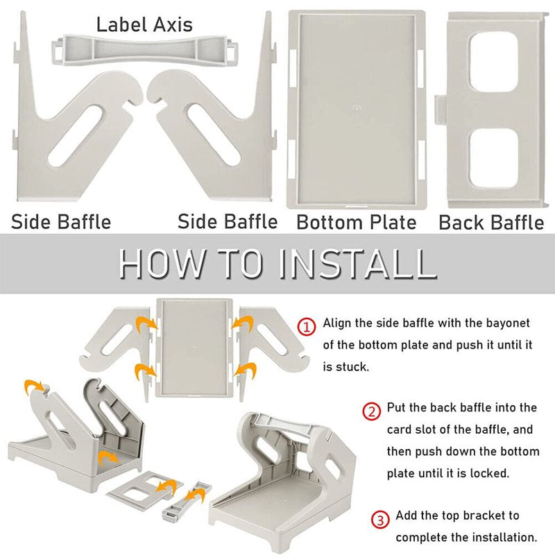 Thermal Label Roll Holder for Dymo Zebra Rollo & Fanfold Label Printer