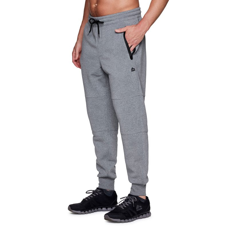 Men's Fleece Joggers with Bonded Zipper Pockets - Activewear Pants