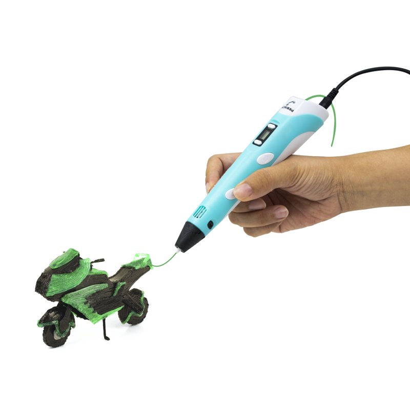 3D Printing Pen with Display and PLA Filament Set - Versatile Creative Tool