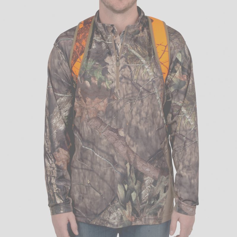 Terrain Delta Mossy Oak Break-Up Blaze Camo Hiking Backpack - Large Capacity, Adjustable Straps