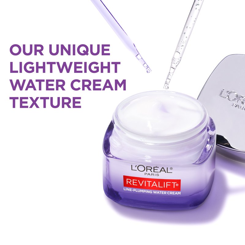 Revitalift Hyaluronic Acid & Ceramides Line-Plumping Water Cream - 1.7oz