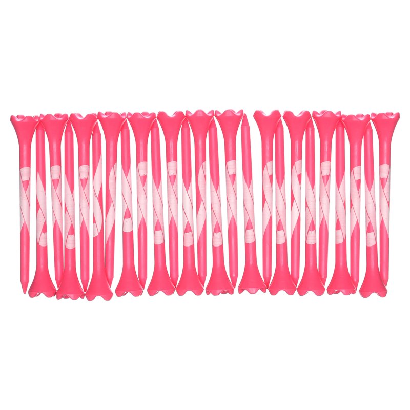 Plastic Golf Tees 3.25 Inch Pack of 25 - Pink Breast Cancer Awareness Edition