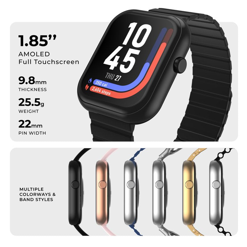 Smartwatch with AMOLED Display, Bluetooth Calling & Fitness Modes