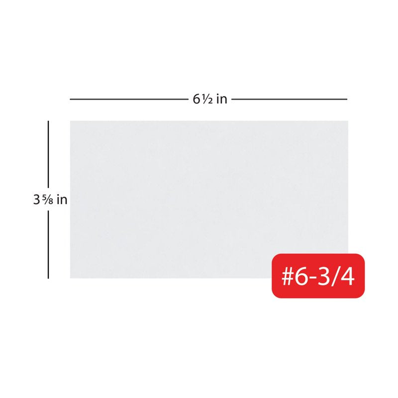 Office Depot Security Envelopes #6 3/4 White 500 Pack Privacy Sealed