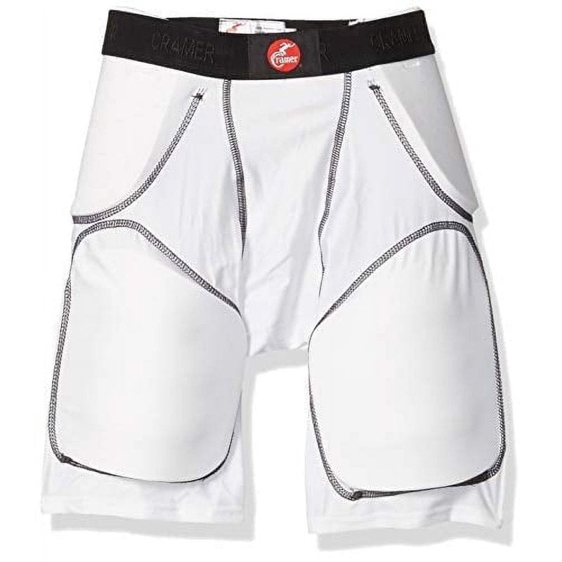 Football Girdle with Padding - Large White Protective Sports Gear