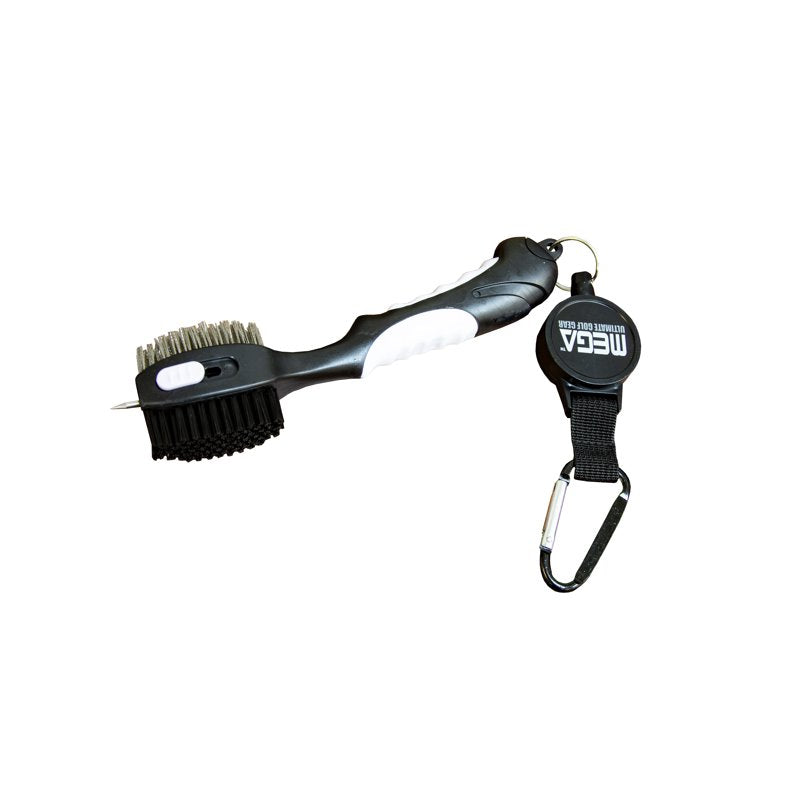 Dual Action Golf Club Cleaning Brush with Synthetic & Tungsten Wires