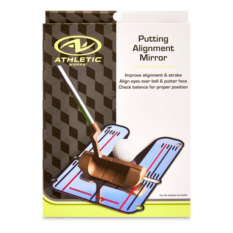Golf Putting Alignment Mirror - Portable Practice Aid for Consistent Stroke