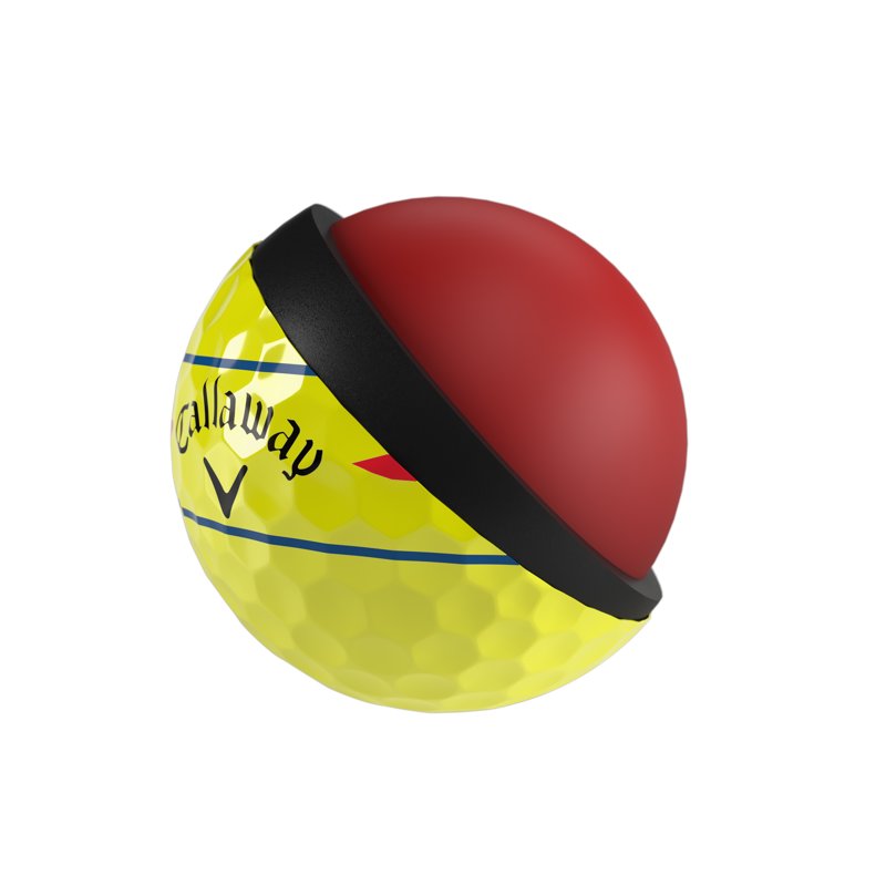 Callaway Chrome Soft 360 Yellow Triple Track Golf Balls - 12 Pack (2026) Variation: Yellow 360 Triple Track, Single