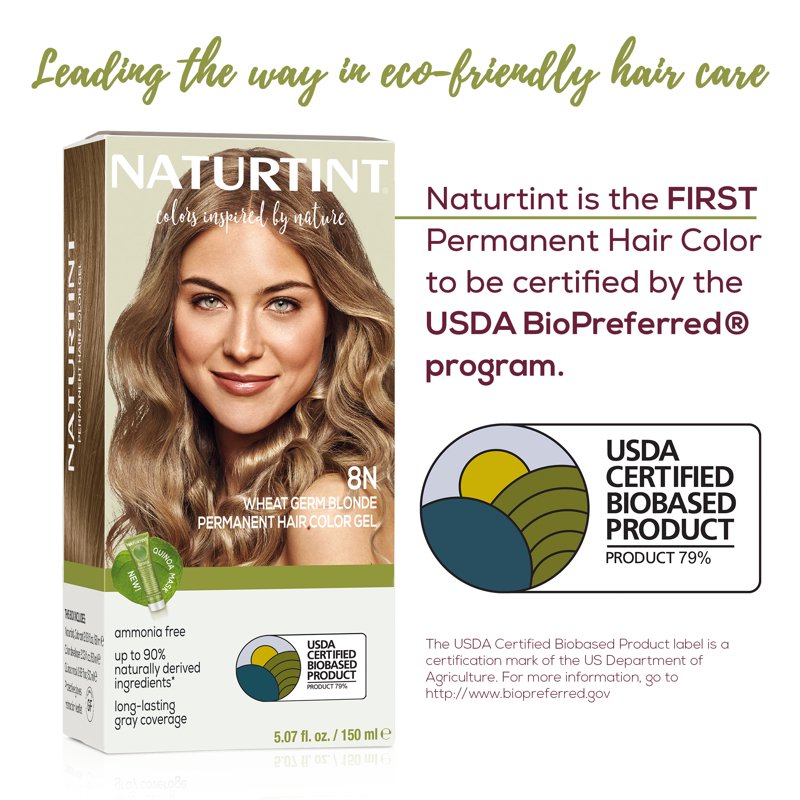 Natural Hair Color Kit - Permanent Blonde & Color Shades for Home Use