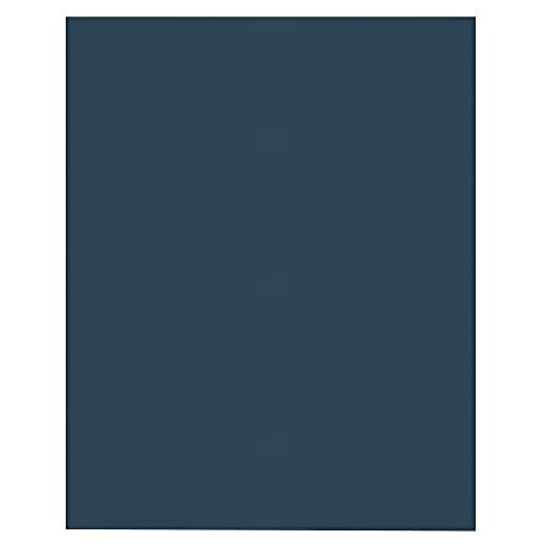 Twin-Pocket Leatherette Portfolios - Dark Blue, Pack of 25