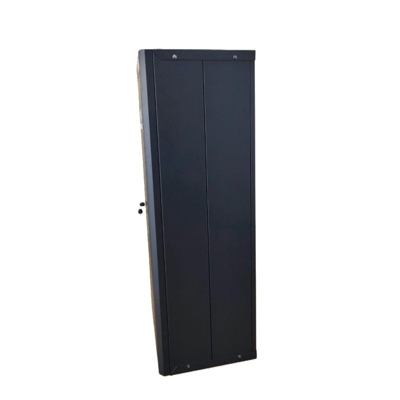 18-Gun Collapsible Rifle Safe with Key Lock - Black Steel Security Cabinet