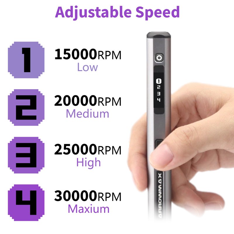 Wireless Mini Engraving Pen Kit with 30 Bits - Cordless Rotary Tool for Metal Wood Glass