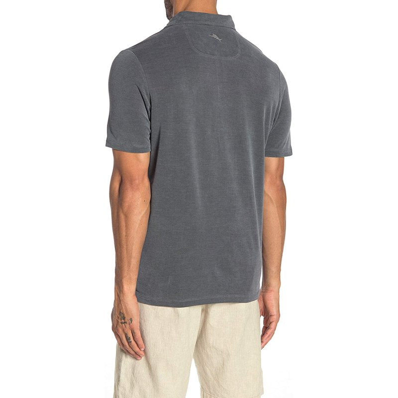Men's Short Sleeve Golf Polo Shirt - Black, Large
