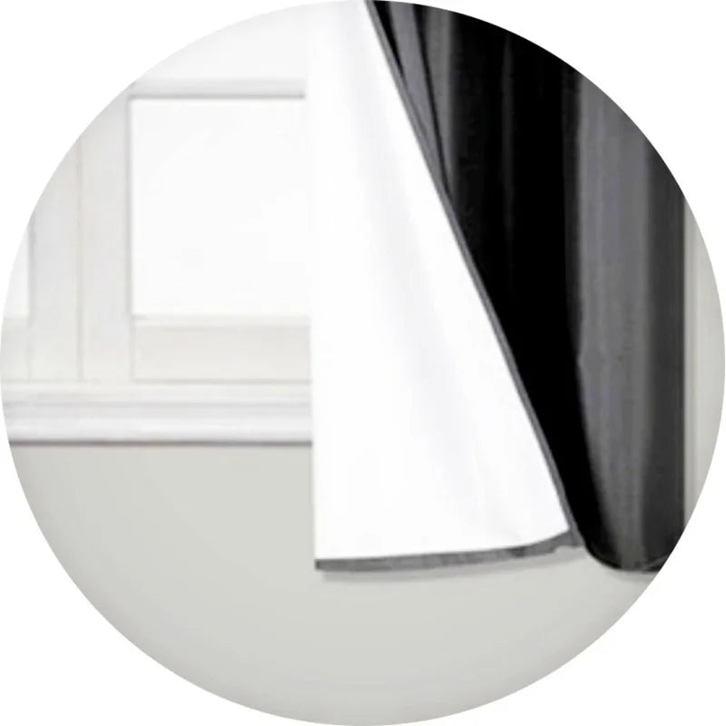 2-Piece Short Window Curtain Set with Foam Backing Grommet Panels - Kitchen Privacy