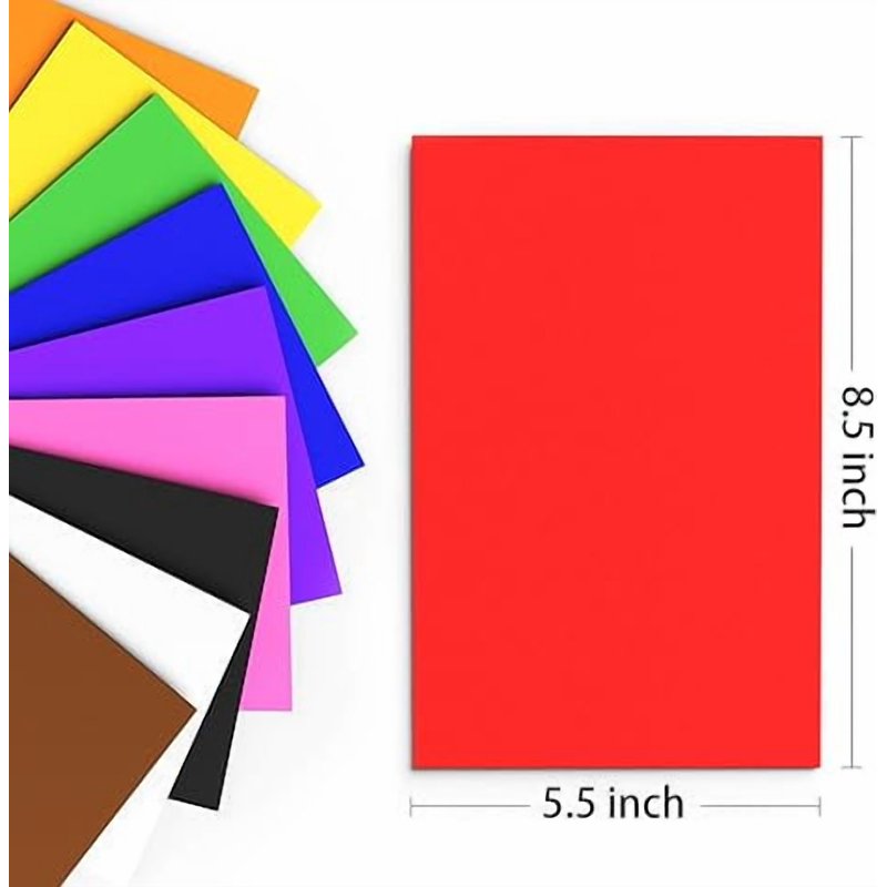 Craft Foam Sheets 10 Pack - Multicolor DIY Crafting & Scrapbooking Material
