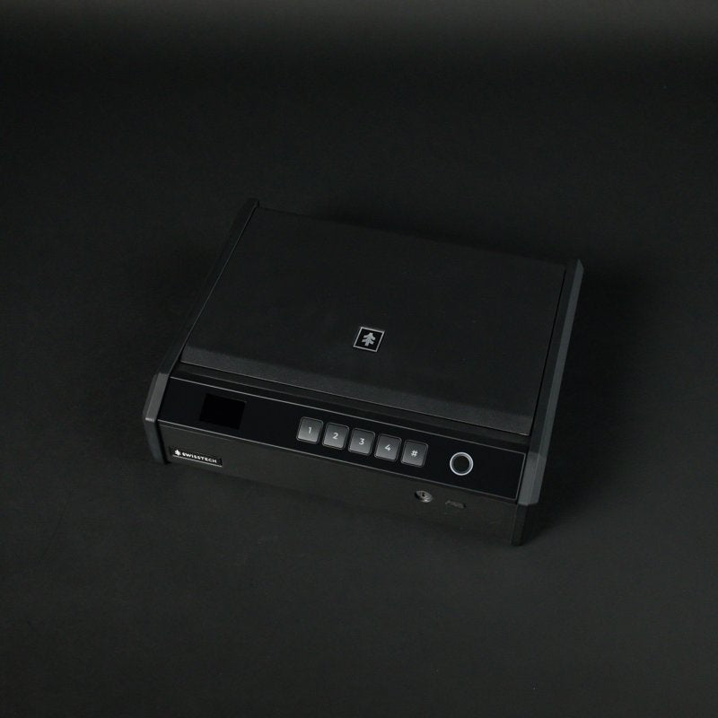 Biometric Gun Safe for 2 Handguns with LCD Display USB-C Emergency Power