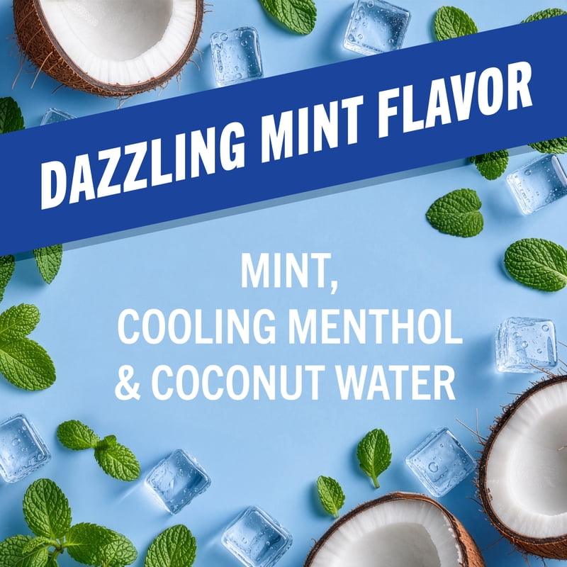 Whitening Toothpaste Dazzling Mint 4oz - Peroxide-Free & Anticavity - 2 Pack