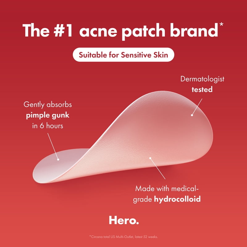 Hydrocolloid Acne Patches Set for Face Whiteheads - 24, 72, 144 Count