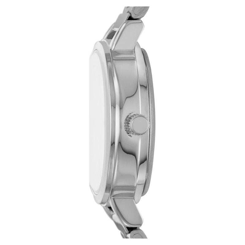 Women's Silver Tone Wristwatch with Easy Read Dial - Quartz Analog Bracelet Watch