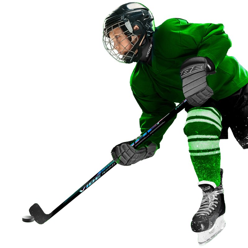 Ice Hockey Stick - Composite, 62 Inch, Left Hand Curve, High Performance