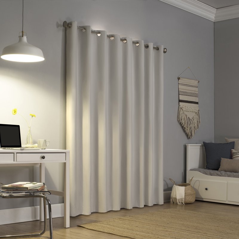 Thermal Blackout Grommet Curtain Panel - Insulated Light Blocking Window Covering