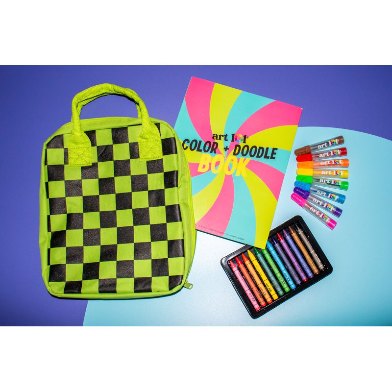 Children's On-the-Go Art Coloring Set in Organizer Bag - 22 Pieces