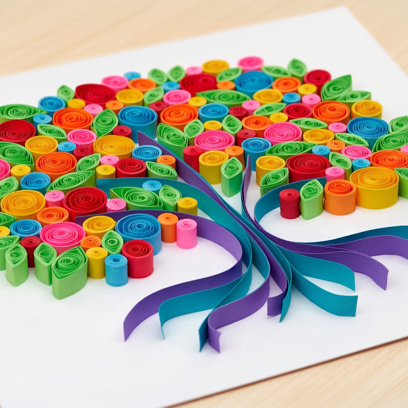 Bright Blooms Assortment Crafting Paper Pack - 8.5 x 11 Inches, 80 Sheets